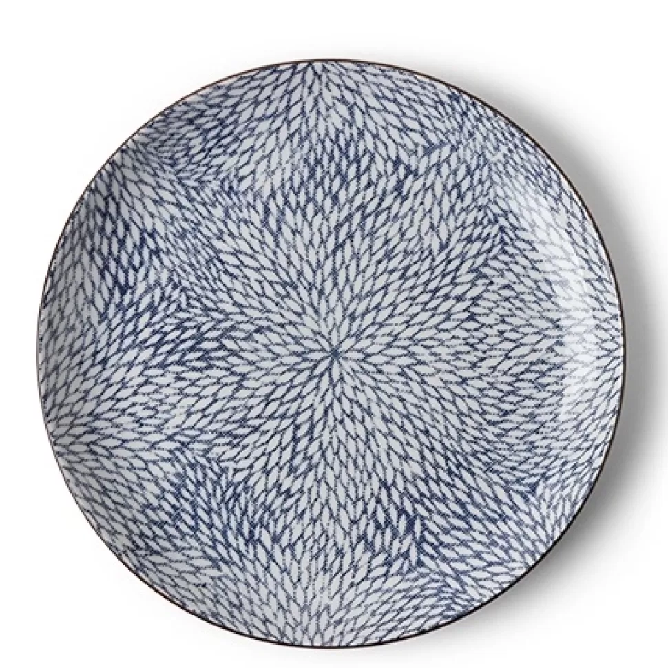 MIYA Company Large Plates^Aizome Mums 10" Plate