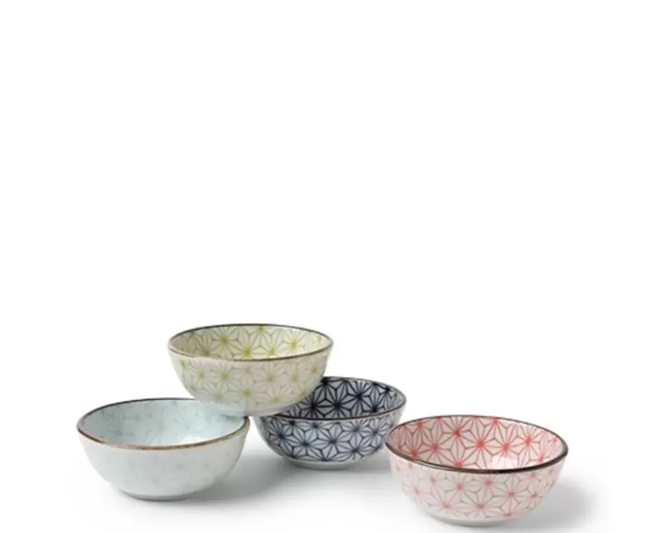 MIYA Company Sauce Dishes^Asanoha 3 Oz. Sauce Bowl Set