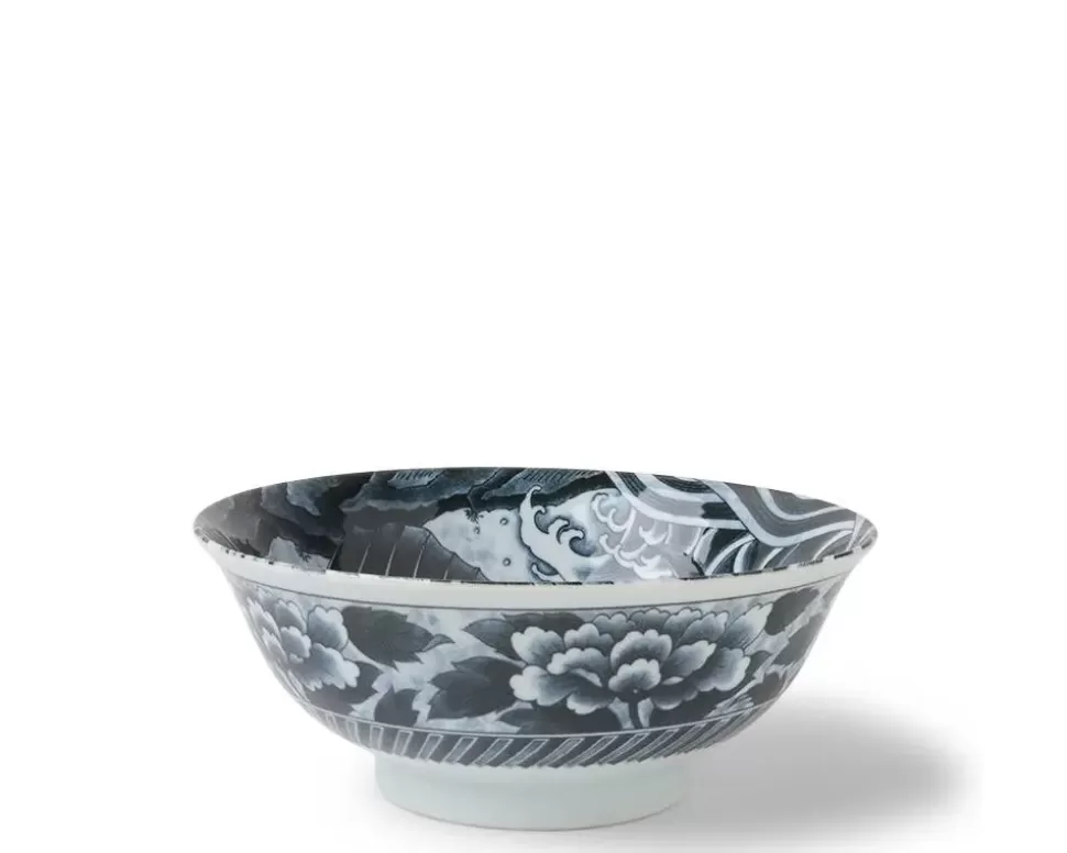 MIYA Company Bowls^Black Ko-Imari Carp Bowl 8-1/4"