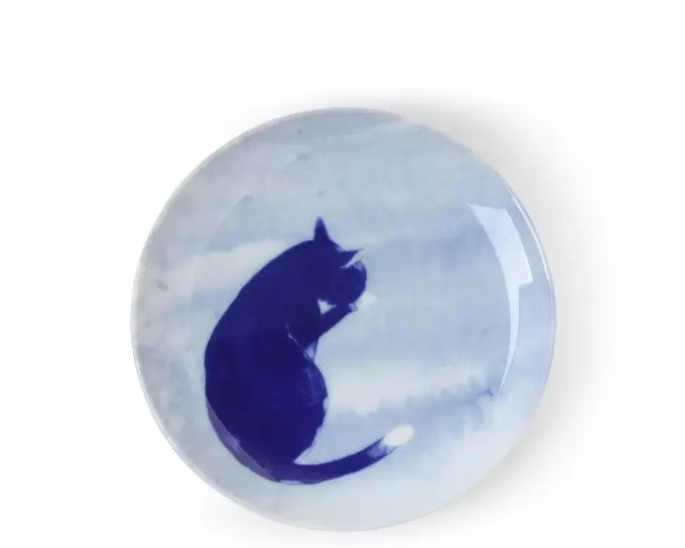 MIYA Company Plates^Blue Cat Grooming Plate