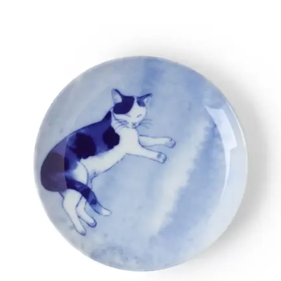 MIYA Company Plates^Blue Cat Relaxing Plate