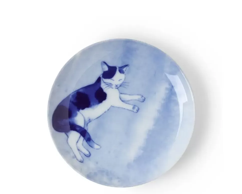 MIYA Company Plates^Blue Cat Relaxing Plate