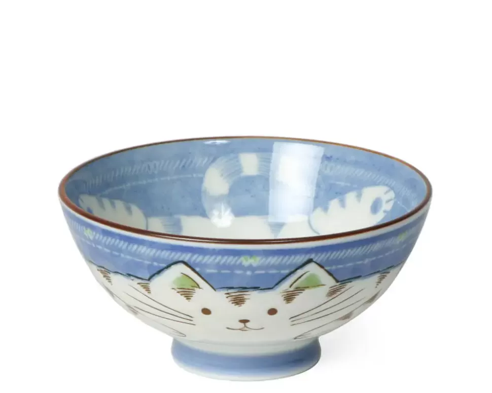 MIYA Company Bowls^Blue Cat Rice Bowl