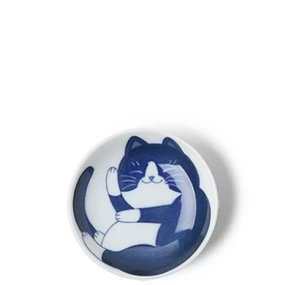 MIYA Company Cats^Blue Cats 3.75" Sauce Dish