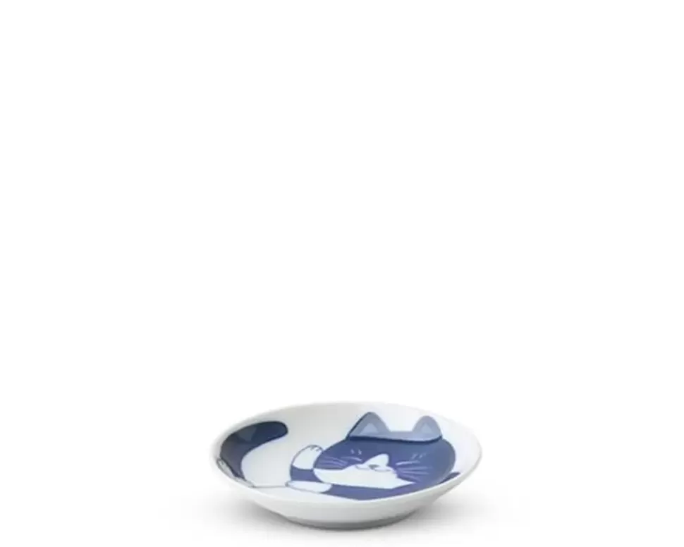 MIYA Company Cats^Blue Cats 3.75" Sauce Dish