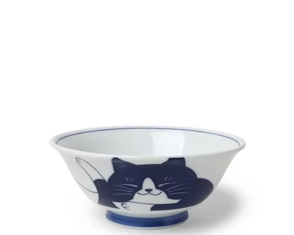 MIYA Company Bowls^Blue Cats 7.5" Bowl