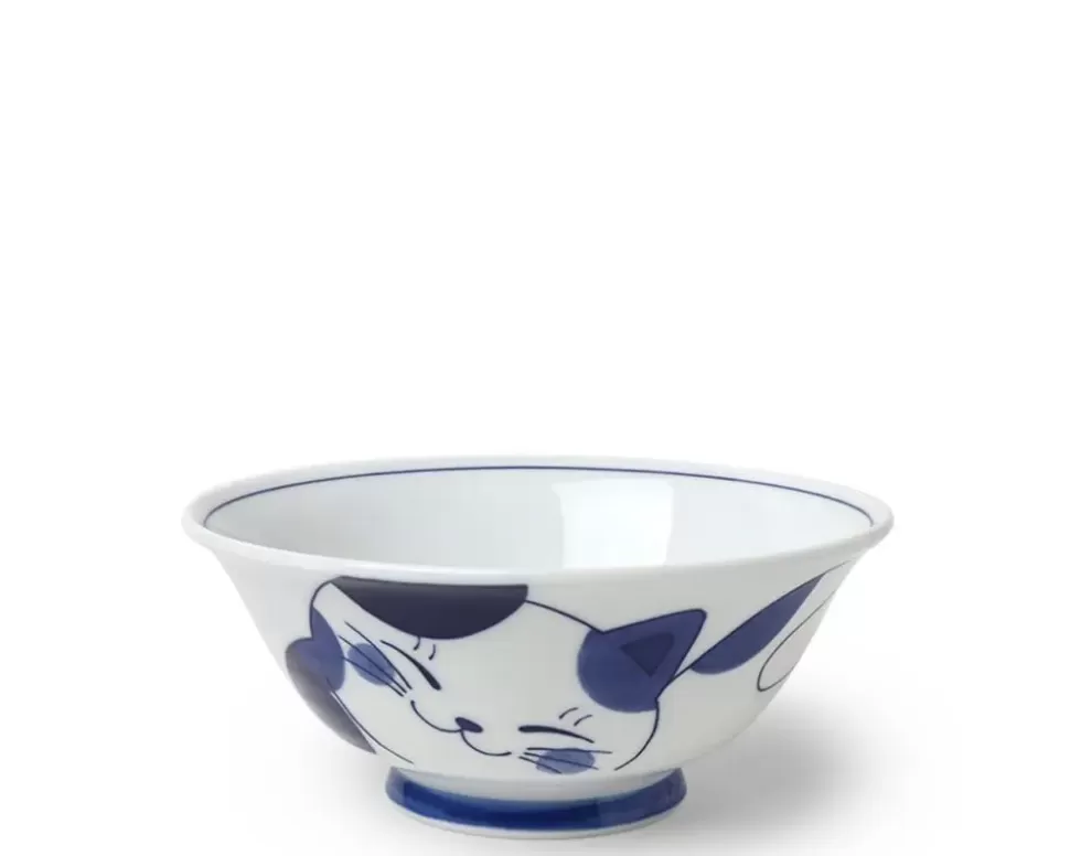 MIYA Company Bowls^Blue Cats 7.5" Bowl