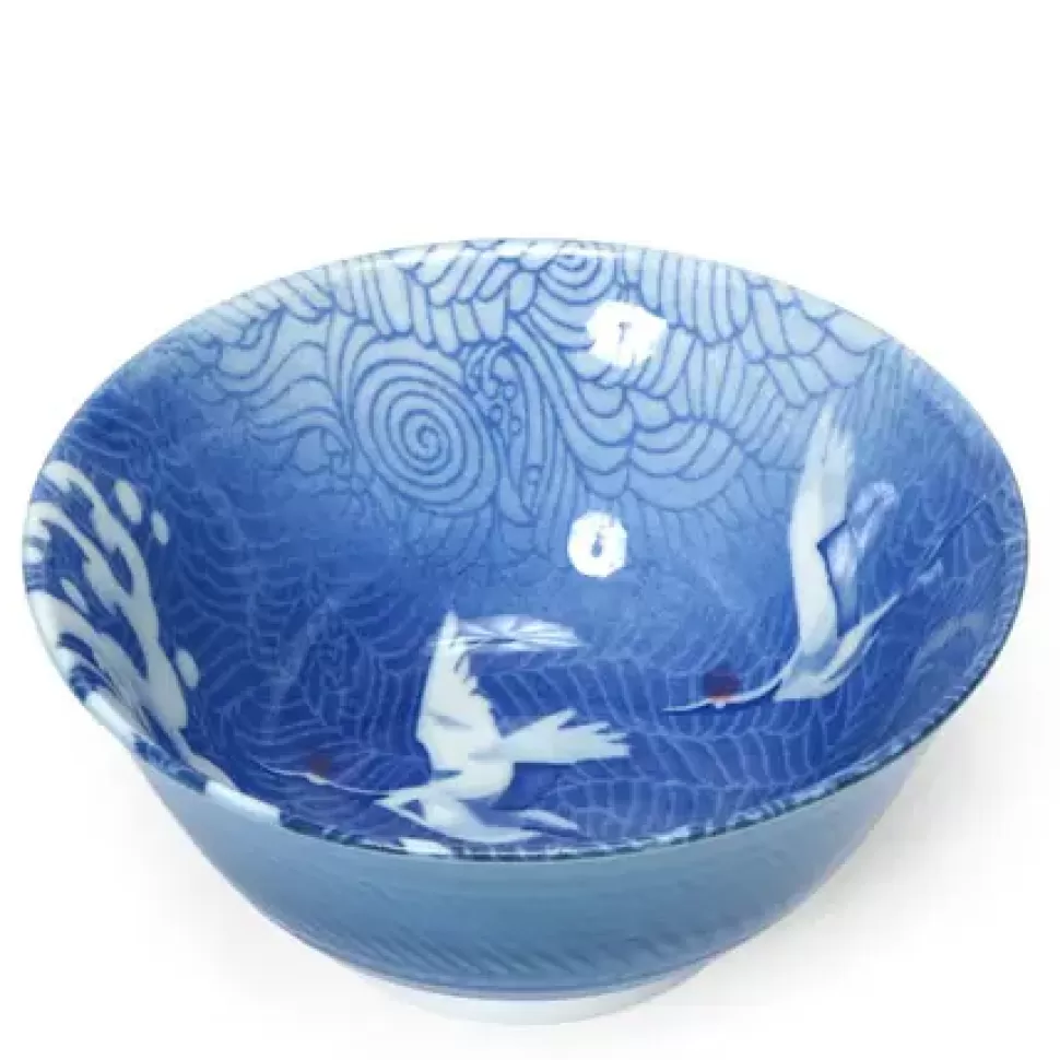 MIYA Company Medium Bowls^Blue Cranes 6" Bowl