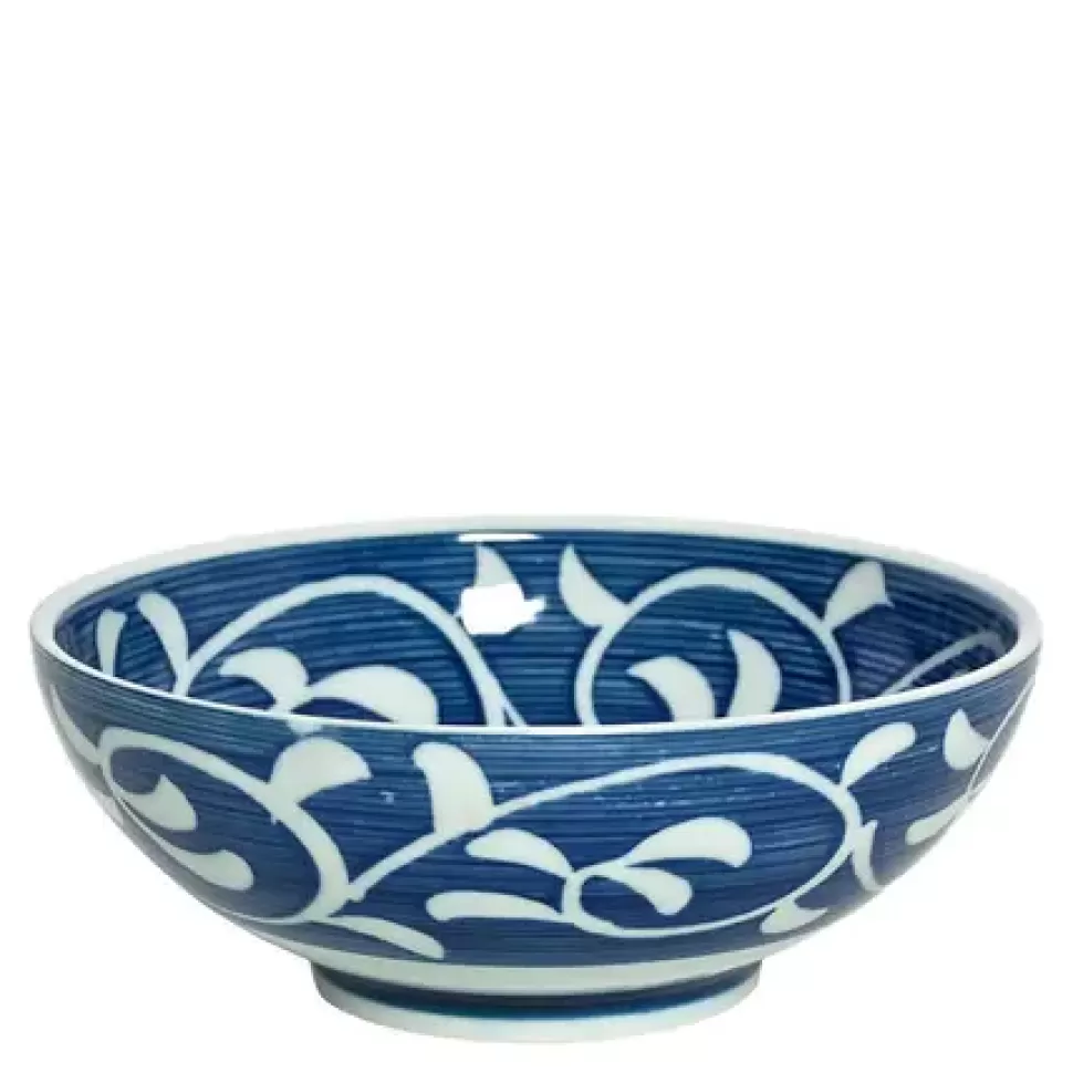 MIYA Company Serving Bowls & Plates^Blue Karakusa 8.25" Bowl