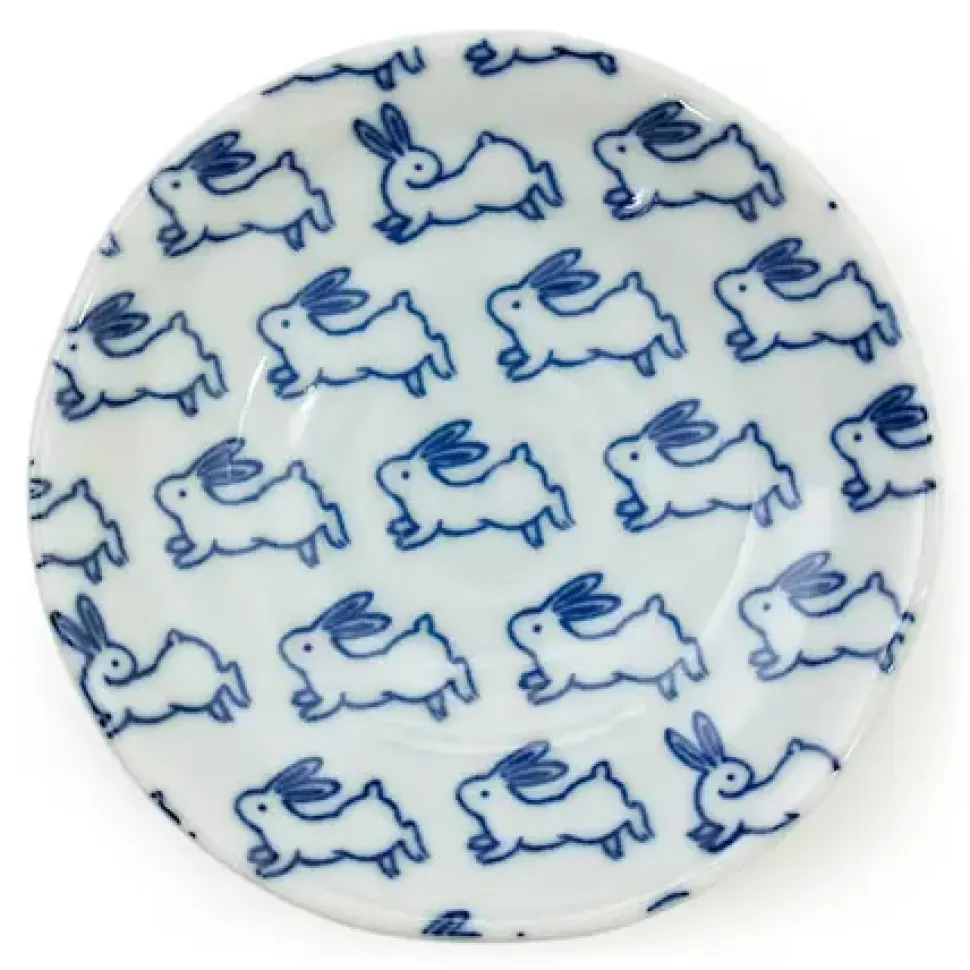 MIYA Company Plates^Blue Rabbit 4" Sauce Dish