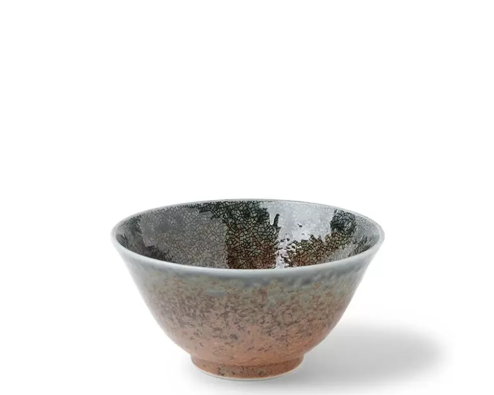 MIYA Company Medium Bowls^Blue Sand Crackle Bowl 5-1/4"