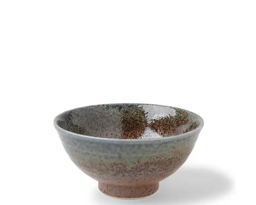 MIYA Company Medium Bowls^Blue Sand Crackle Bowl 6-1/4"