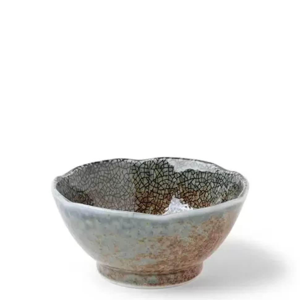 MIYA Company Sauce Dishes^Blue Sand Crackle Sauce Bowl 3-1/2"