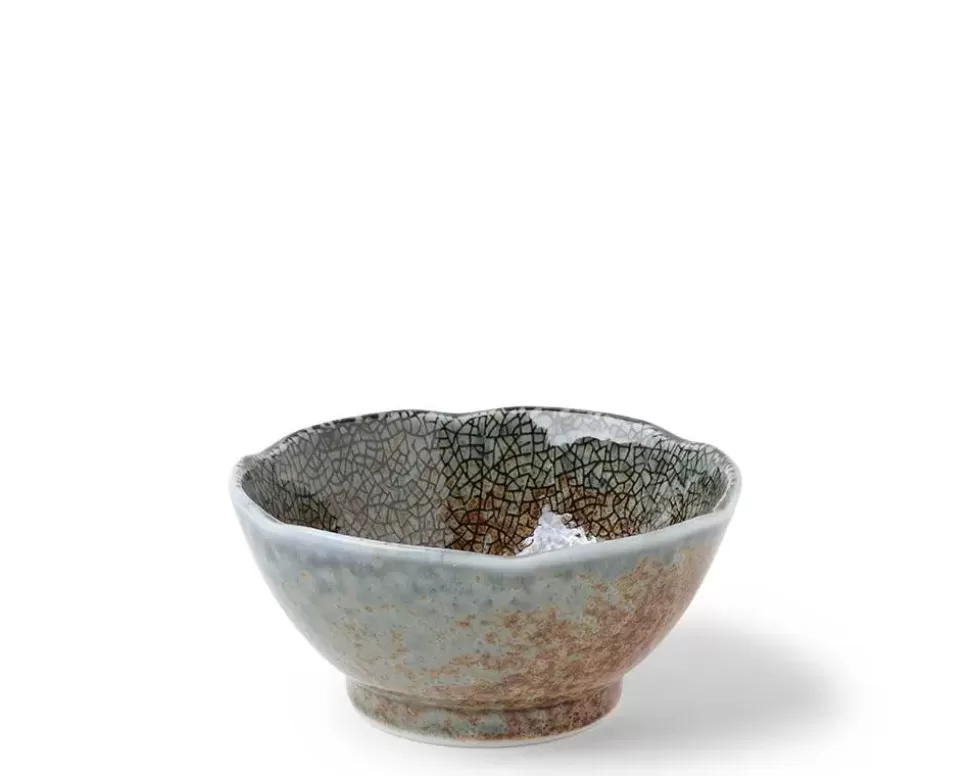 MIYA Company Sauce Dishes^Blue Sand Crackle Sauce Bowl 3-1/2"