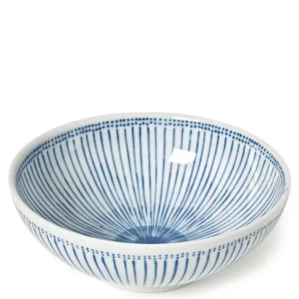 MIYA Company Serving Bowls & Plates^Blue Stripes 8.25" Bowl