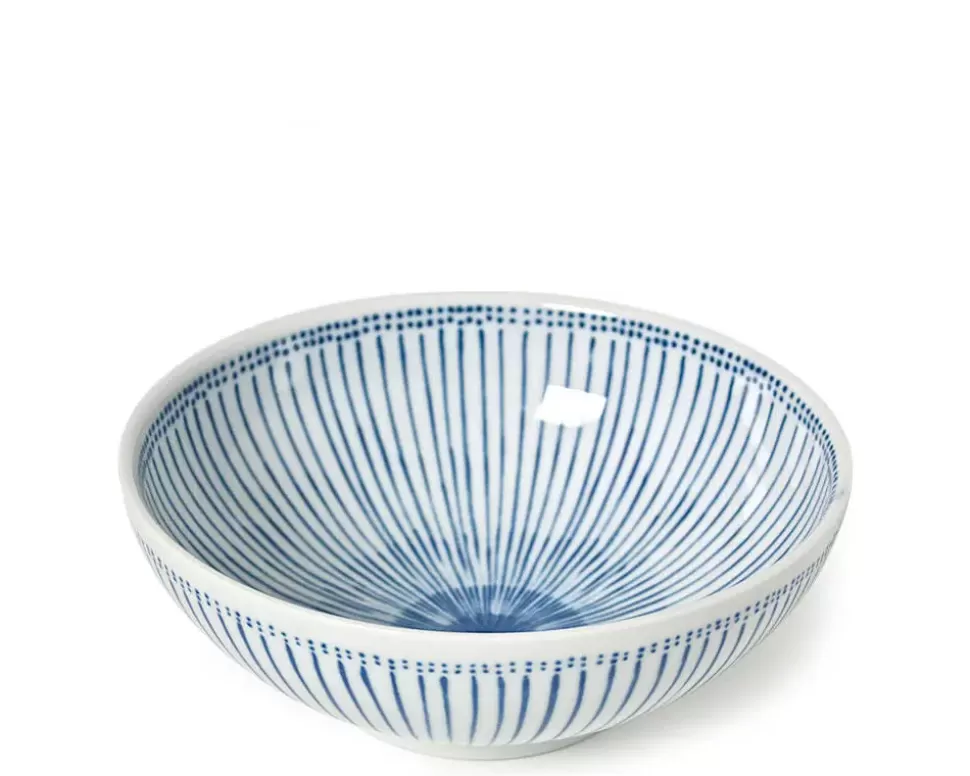 MIYA Company Serving Bowls & Plates^Blue Stripes 8.25" Bowl