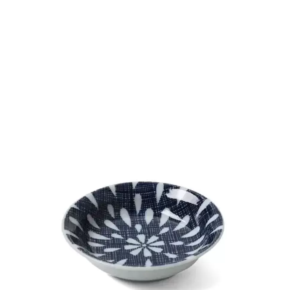 MIYA Company Sauce Dishes^Blue Textile Raindrops Sauce Dish