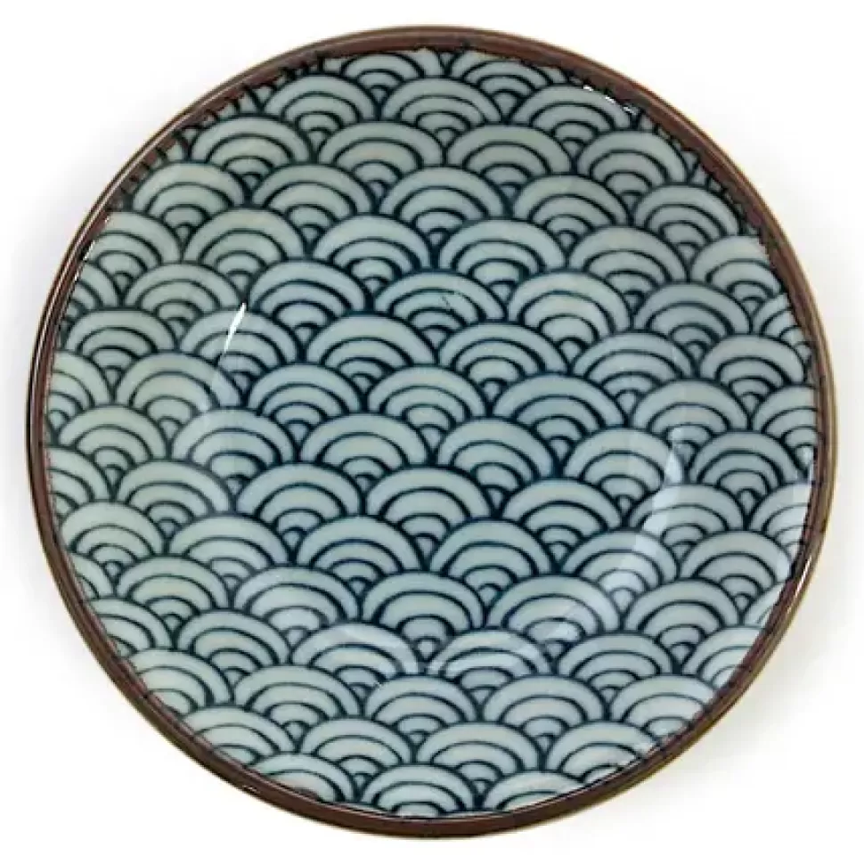 MIYA Company Sauce Dishes^Blue Wave 4" Sauce Dish