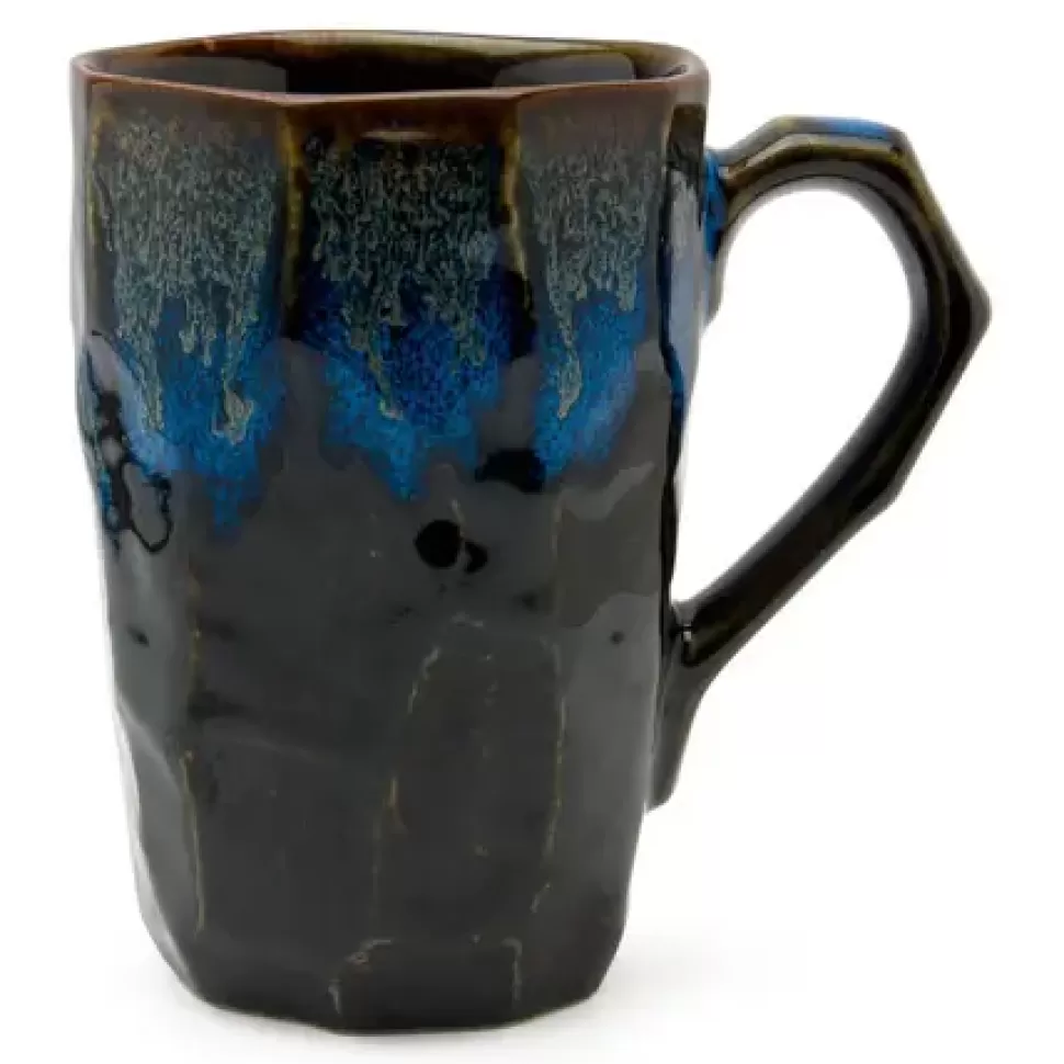 MIYA Company Mugs^Boulder Tall Mug - Black & Blue