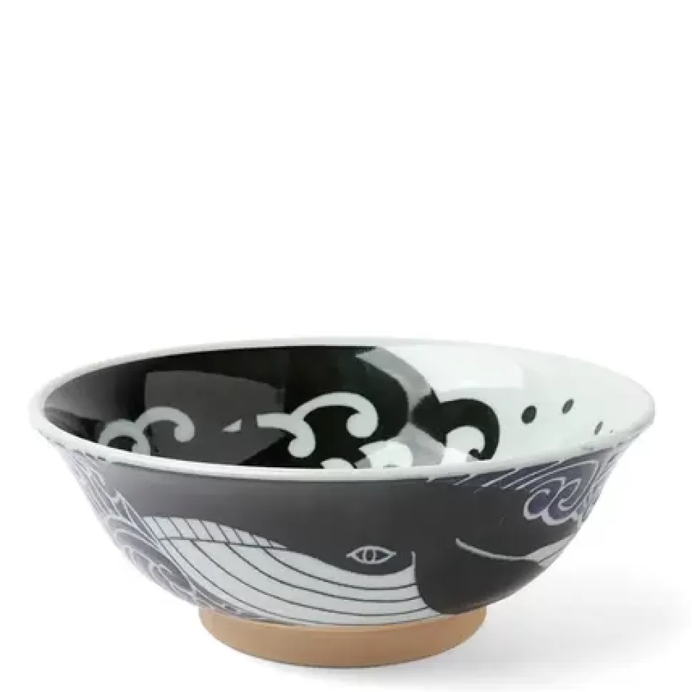 MIYA Company Other^Bowl Blue Whale Waves 8"