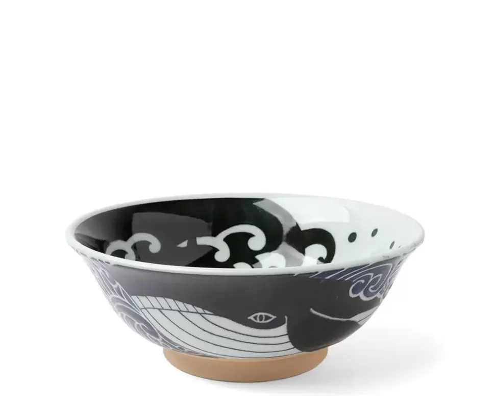 MIYA Company Other^Bowl Blue Whale Waves 8"