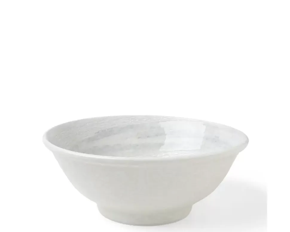 MIYA Company Ramen Bowls^Bowl White Water Swirls 8-1/2"