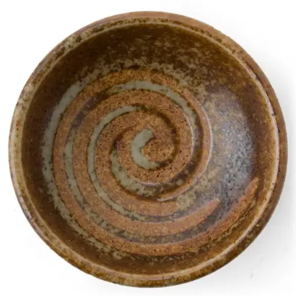 MIYA Company Sauce Dishes^Brown Swirl 3.25" Sauce Dish