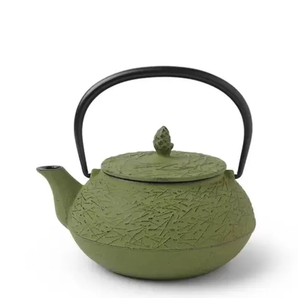 MIYA Company Teapots - Cast Iron^Cast Iron Teapot Grass Pine Needle 0.65L