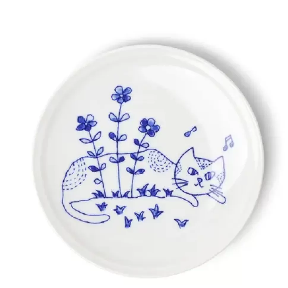 MIYA Company Plates^Cat In The Field 5-1/2" Plate