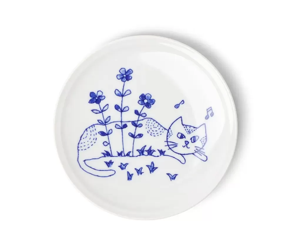 MIYA Company Plates^Cat In The Field 5-1/2" Plate