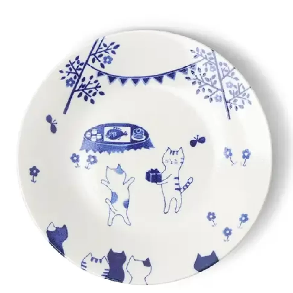 MIYA Company Plates^Cat Party 9-1/2" Plate