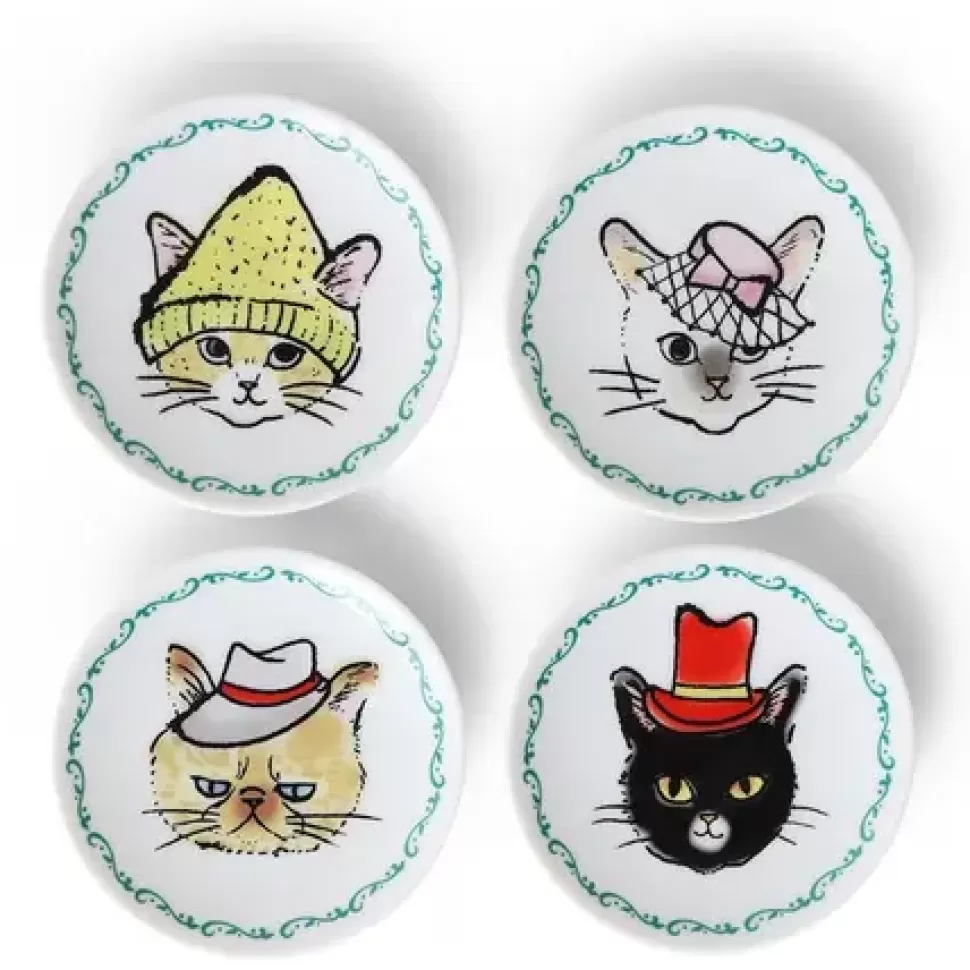 MIYA Company Plates^Cats In Hats Mini Plate Set