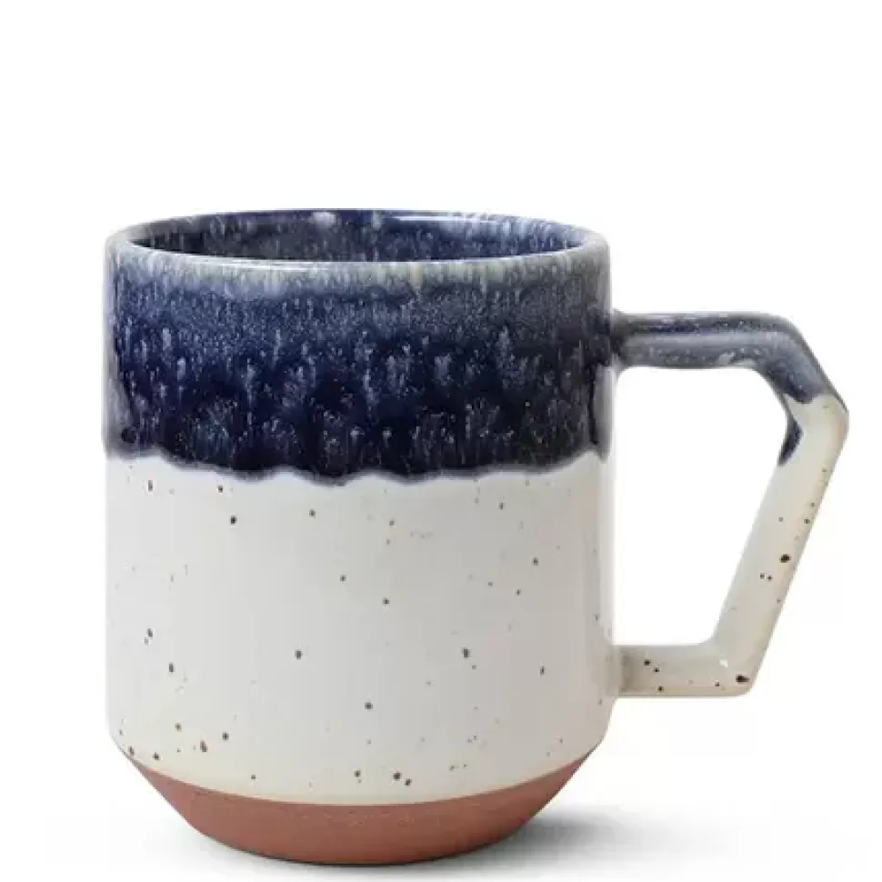 MIYA Company Mugs^Chips 12 Oz. Mug Navy Drip Glaze