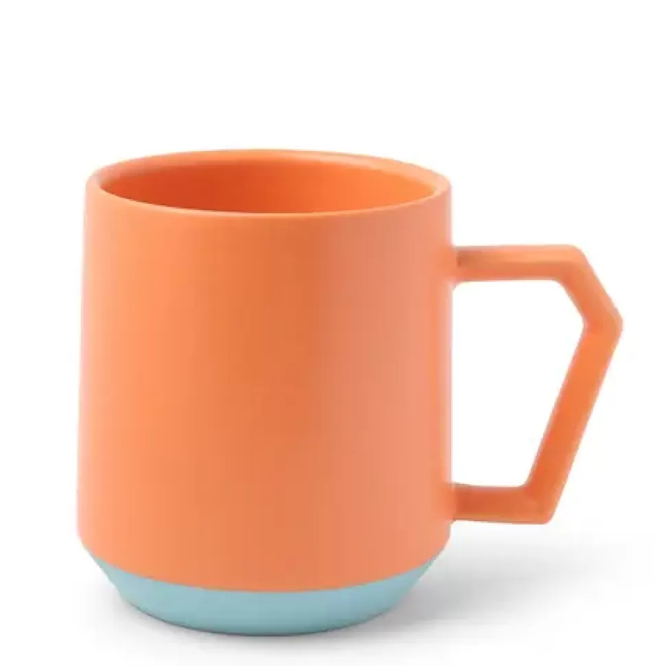 MIYA Company Mugs^Chips 12 Oz. Mug Pastel Orange