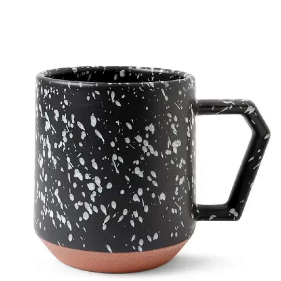 MIYA Company Mugs^Chips 12 Oz. Mug Splash Black