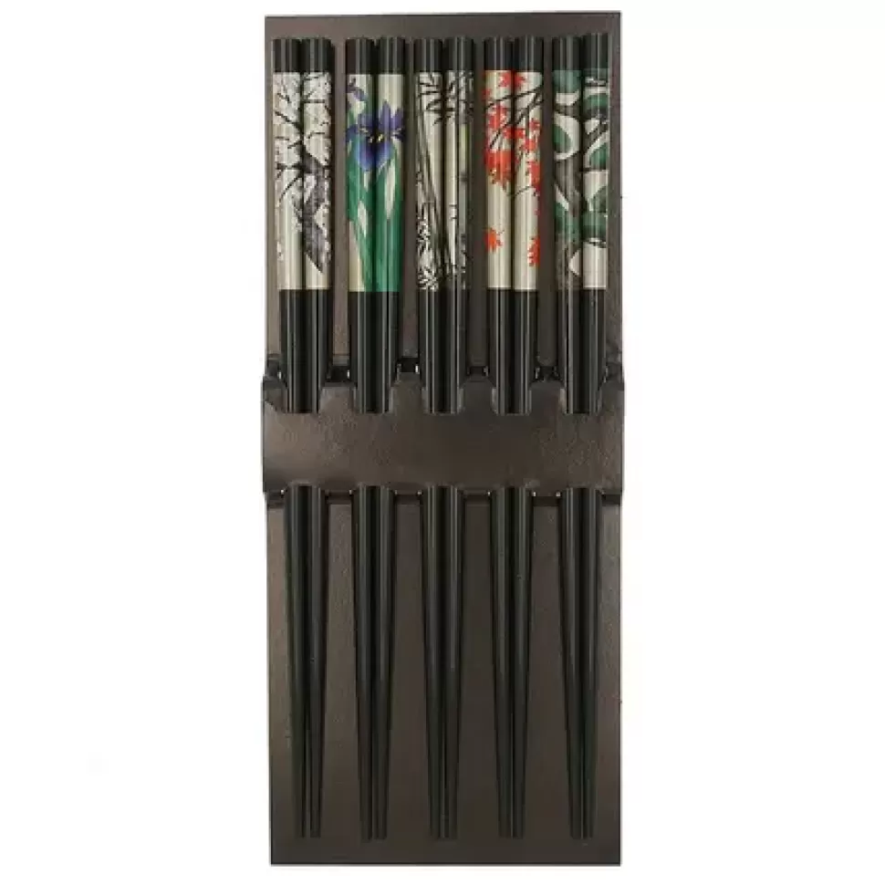 MIYA Company Chopsticks^Chopsticks Set Antique Byobu Black