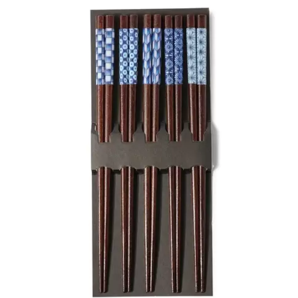 MIYA Company Chopsticks^Chopsticks Set Wood Aizome Patterns