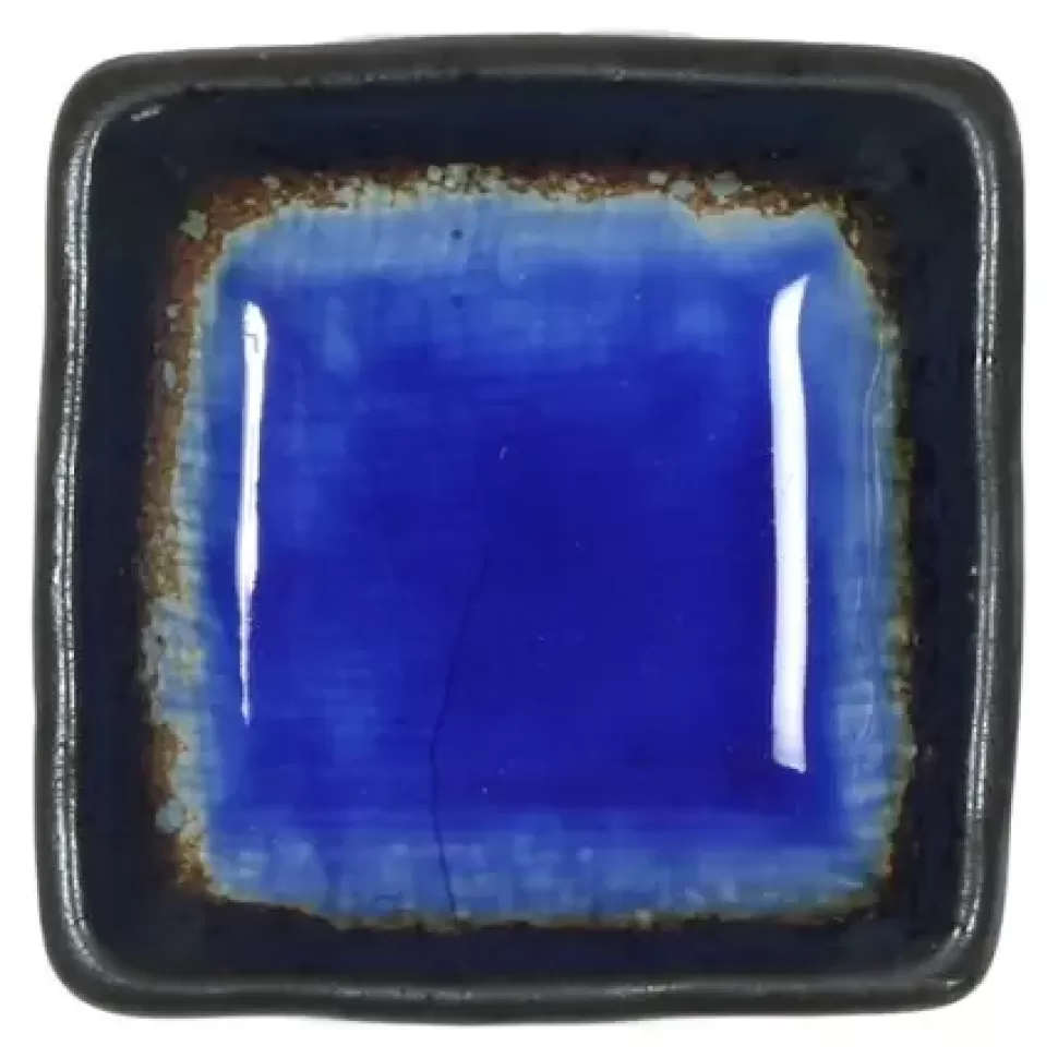 MIYA Company Sauce Dishes^Cobalt Blue 3" Sq. Sauce Dish