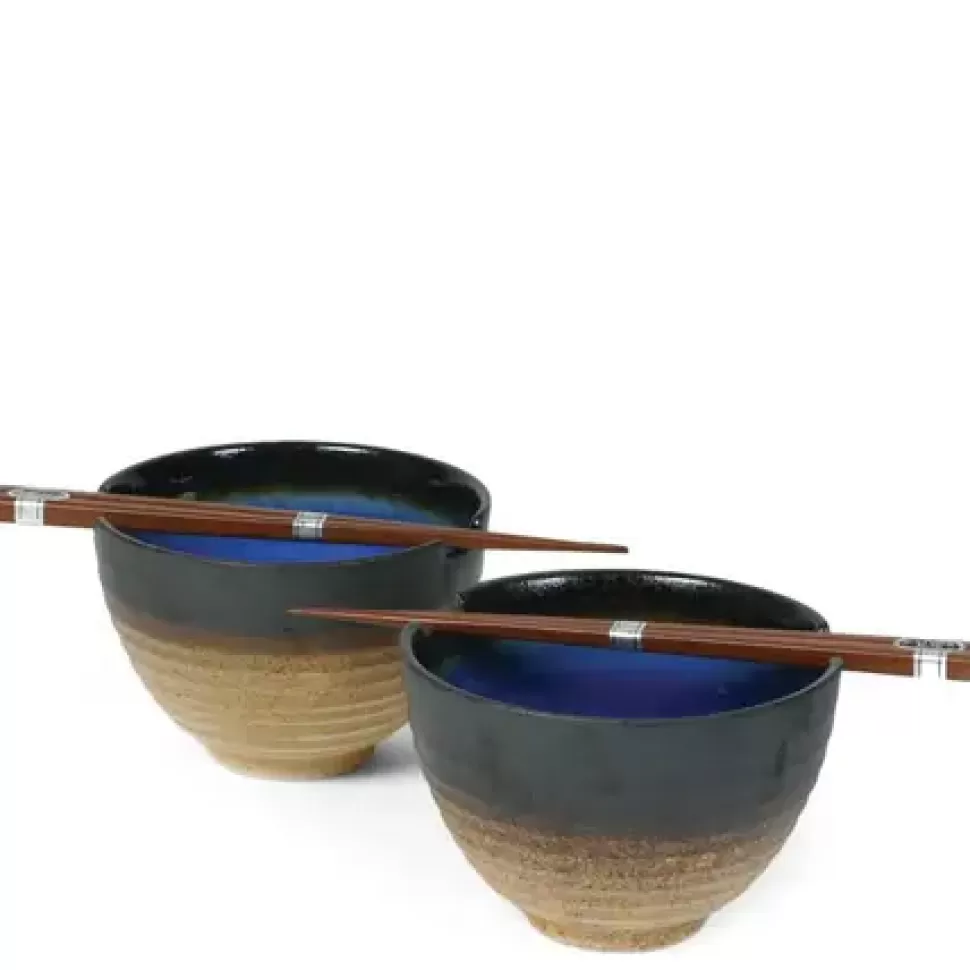 MIYA Company Bowl Sets^Cobalt Blue 5.5" Bowl For Two Set