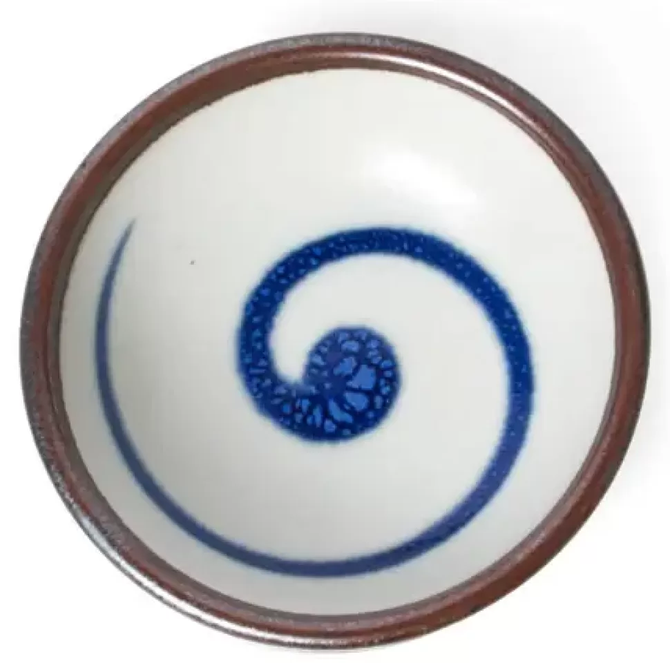 MIYA Company Sauce Dishes^Cobalt Swirl 3.25" Sauce Dish