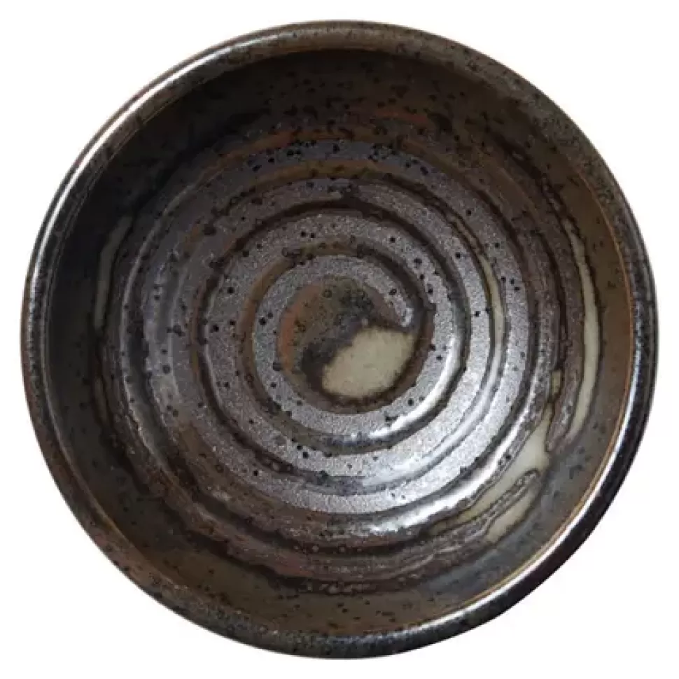 MIYA Company Sauce Dishes^Dark Brown Swirl 3.25" Sauce Dish