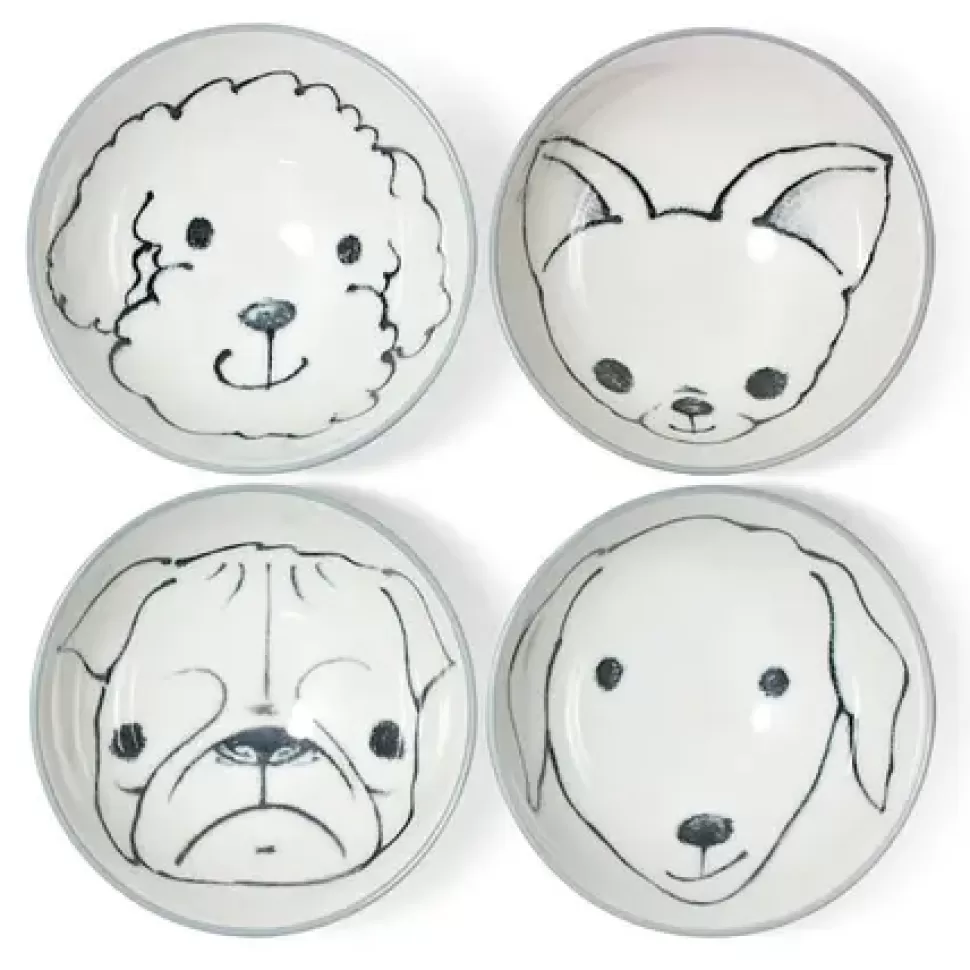 MIYA Company Dogs^Dog Days 4.5" Rice Bowl Set