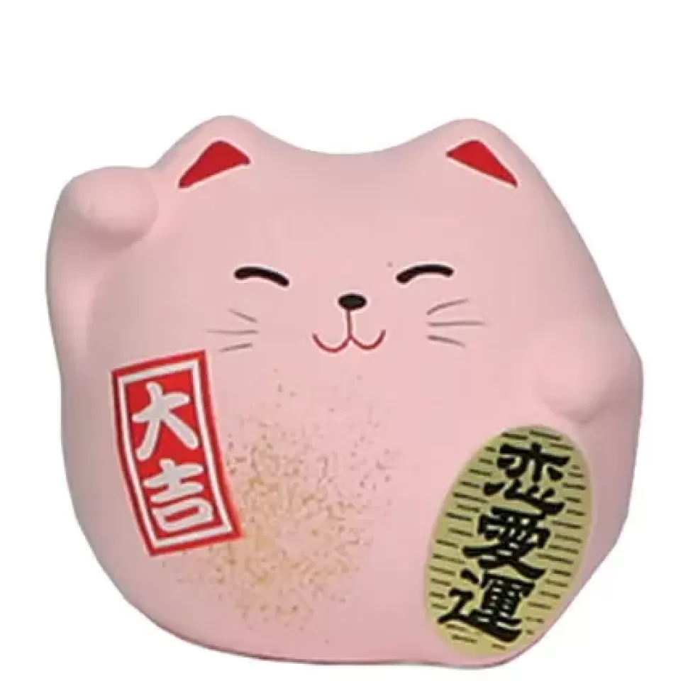 MIYA Company Figurines^Feng Shui Cat 2.25" - Pink