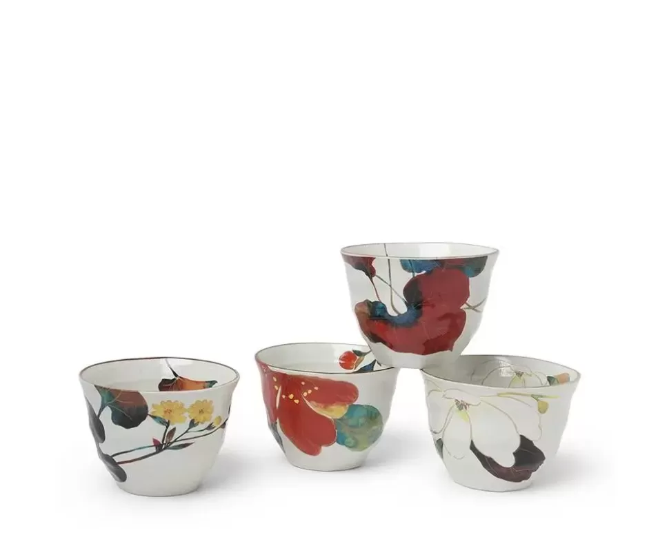 MIYA Company Cup/Mug Sets^Floral Fall 7 Oz. Teacup Set