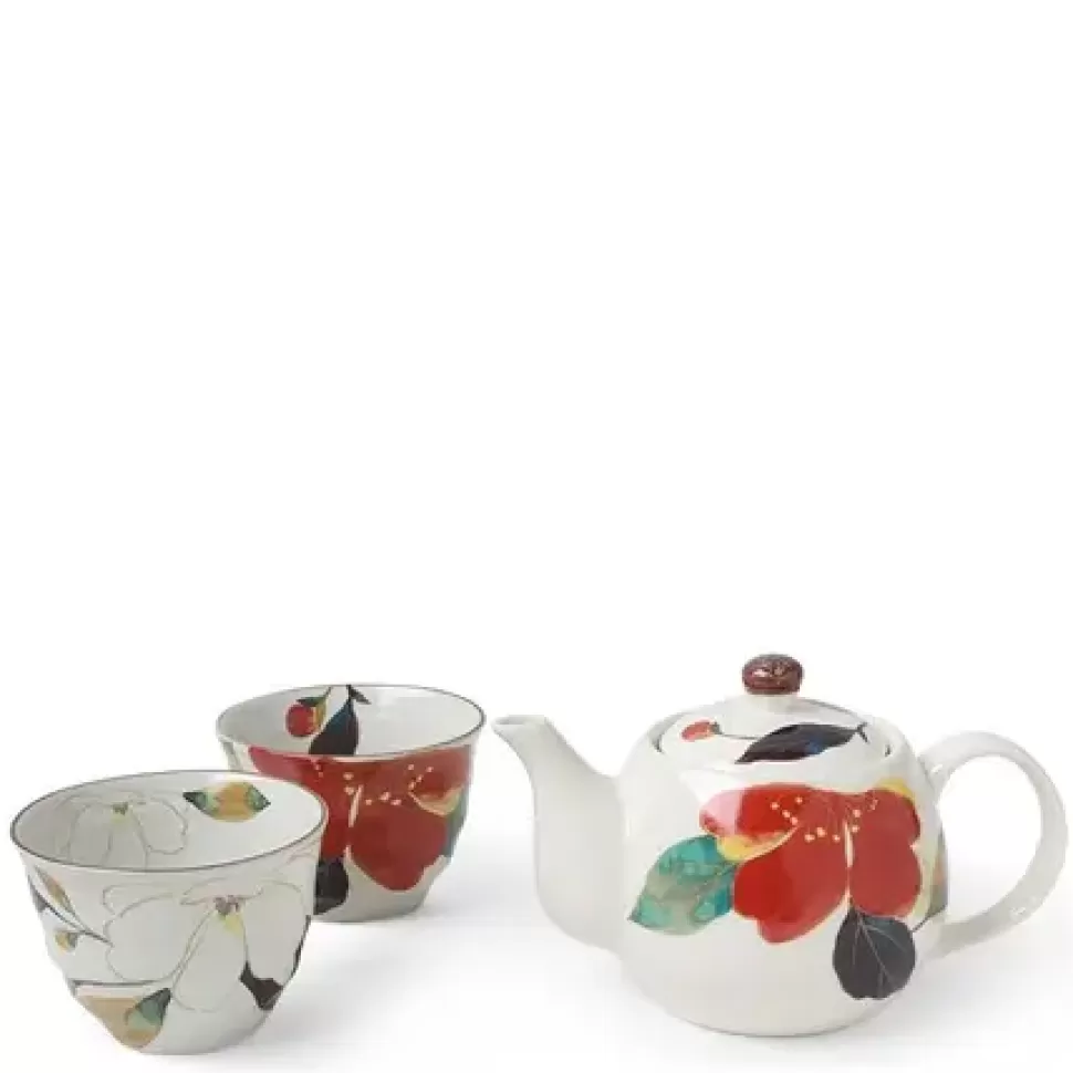 MIYA Company Tea Sets - Ceramic^Floral Fall Tea Set