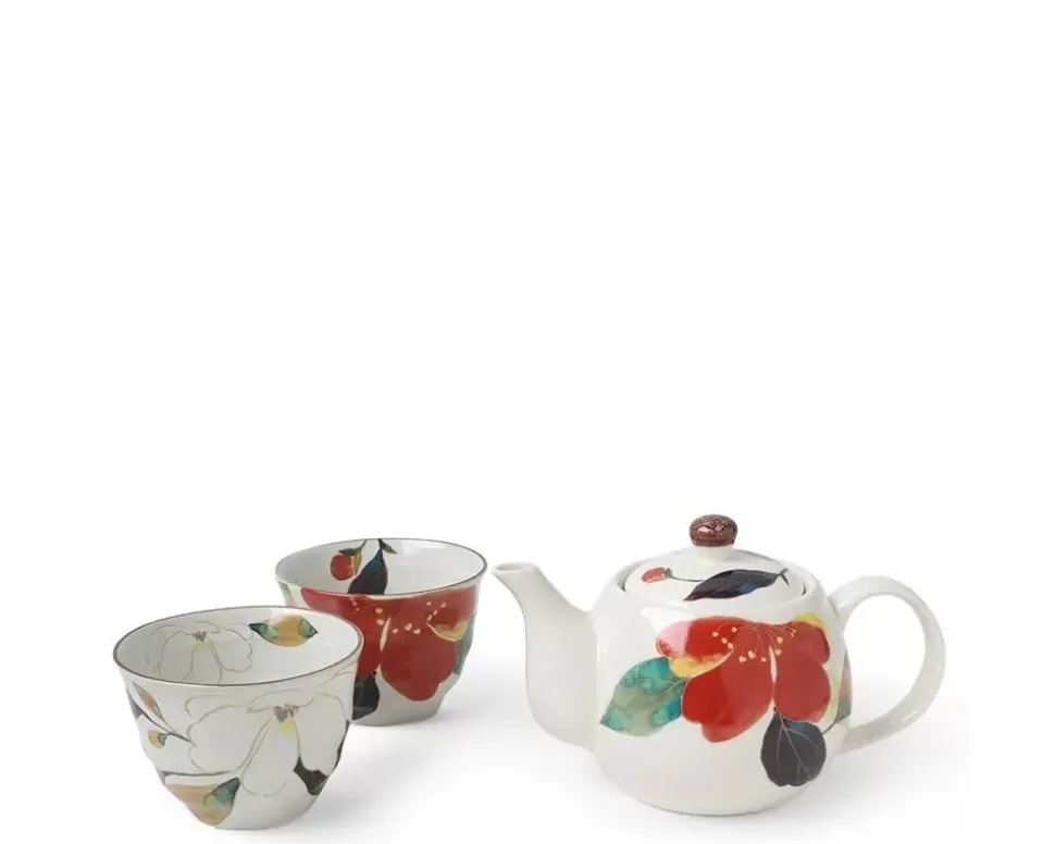 MIYA Company Tea Sets - Ceramic^Floral Fall Tea Set