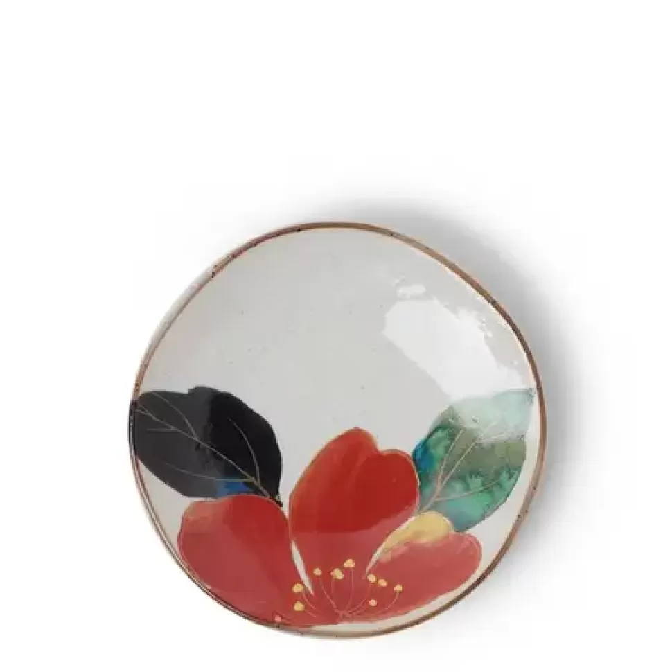 MIYA Company Small Plates^Floral Mini Plate Red