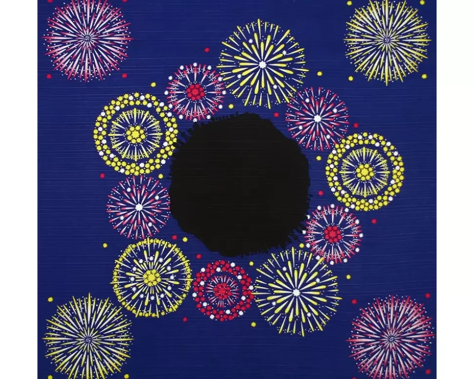 MIYA Company Furoshiki & Tenugui^Furoshiki Fireworks 20" Sq.