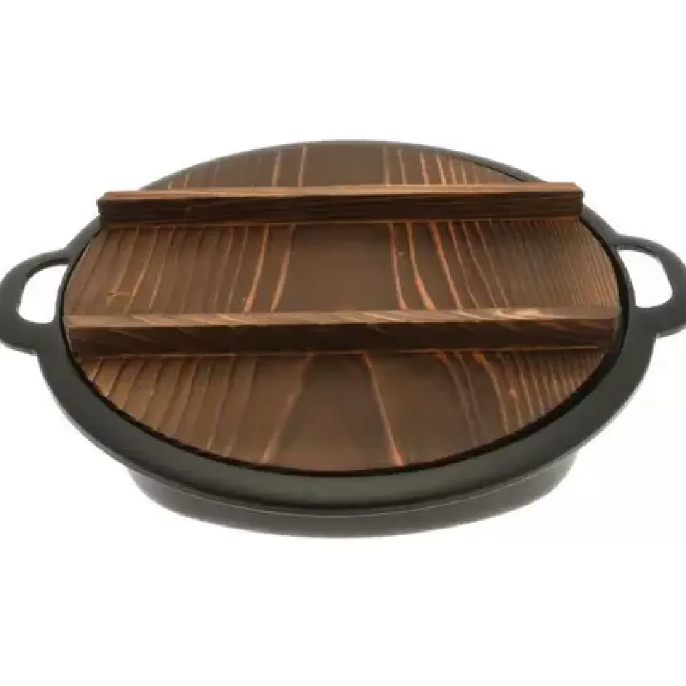 MIYA Company Cast Iron^Gyoza Pan Cast Iron With Lid