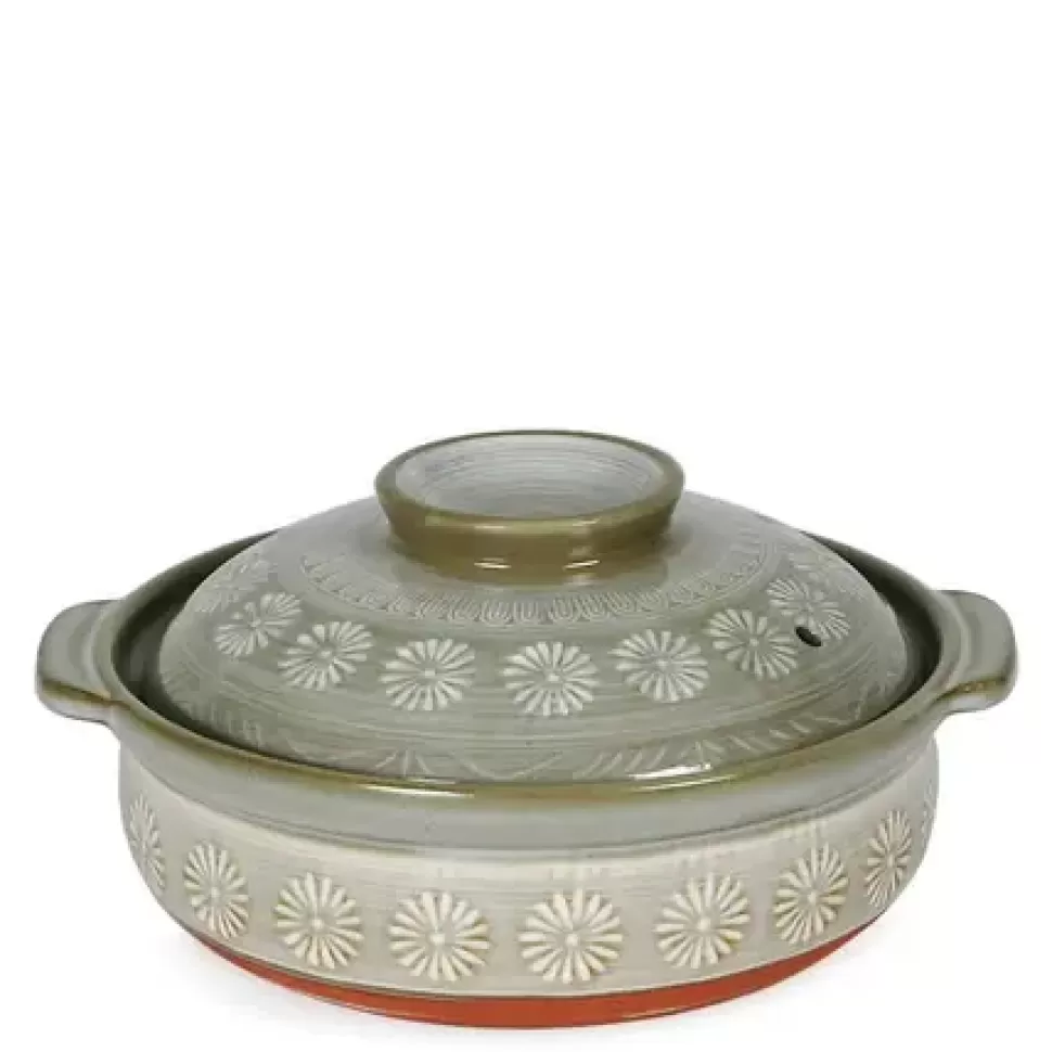 MIYA Company Donabe Casseroles^Hana-Mishima Donabe Casserole, 50 Oz.